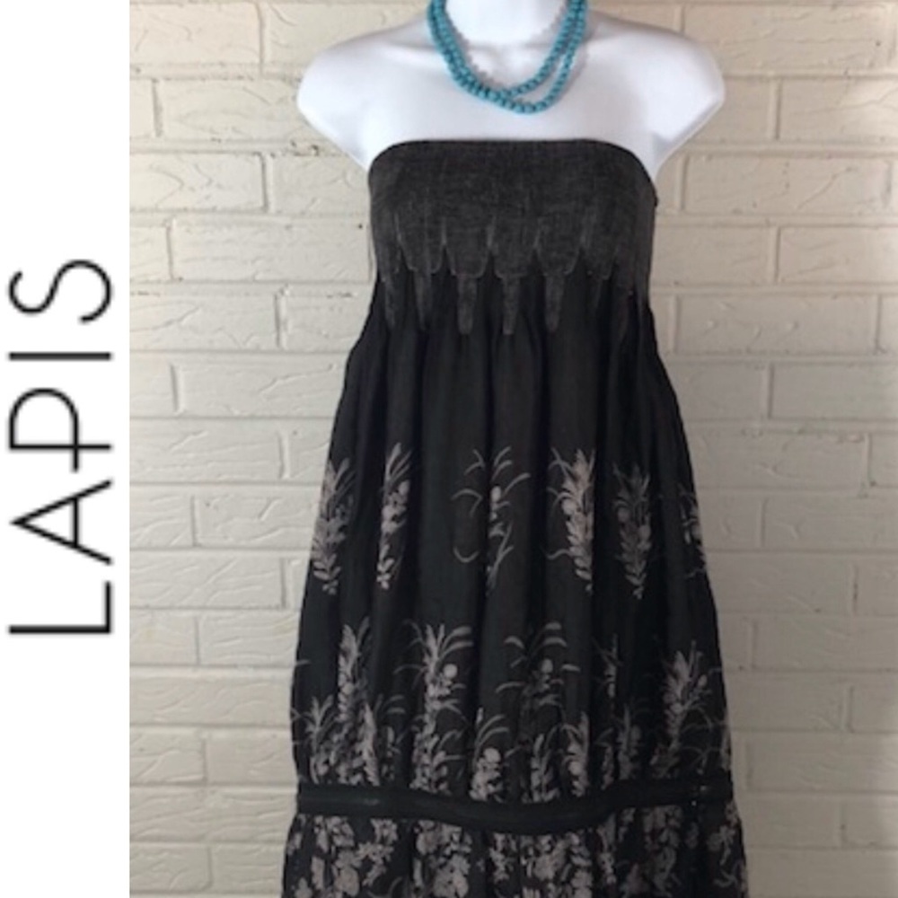 🍀Black Strapless Adjustable Dress/Skirt, One Size. Cute summer dress